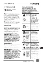 Preview for 151 page of EGO Power+ RTX2300 Operator'S Manual