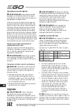 Preview for 162 page of EGO Power+ RTX2300 Operator'S Manual