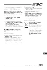 Preview for 163 page of EGO Power+ RTX2300 Operator'S Manual