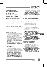 Preview for 53 page of EGO POWER + SNT2400E Manual