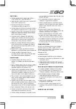 Предварительный просмотр 81 страницы EGO POWER + SNT2400E Manual