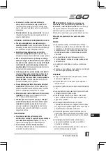 Предварительный просмотр 87 страницы EGO POWER + SNT2400E Manual