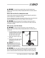 Предварительный просмотр 19 страницы EGO POWER+ ST1200 Operating Manual