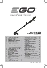 EGO Power+ ST1301E-S Operator'S Manual preview