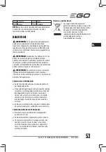 Предварительный просмотр 53 страницы EGO Power+ ST1301E-S Operator'S Manual