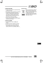 Предварительный просмотр 165 страницы EGO Power+ ST1301E-S Operator'S Manual