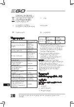 Предварительный просмотр 190 страницы EGO Power+ ST1301E-S Operator'S Manual