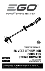 EGO POWER+ ST1510T Operator'S Manual preview