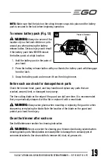 Предварительный просмотр 19 страницы EGO POWER+ ST1510T Operator'S Manual