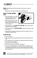 Preview for 26 page of EGO POWER+ ST1510T Operator'S Manual