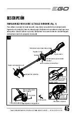 Preview for 45 page of EGO POWER+ ST1510T Operator'S Manual