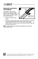 Предварительный просмотр 52 страницы EGO POWER+ ST1510T Operator'S Manual