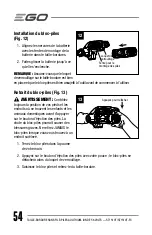 Preview for 54 page of EGO POWER+ ST1510T Operator'S Manual