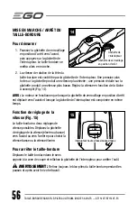 Preview for 56 page of EGO POWER+ ST1510T Operator'S Manual