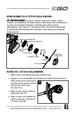Preview for 61 page of EGO POWER+ ST1510T Operator'S Manual