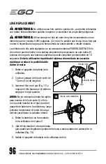 Preview for 96 page of EGO POWER+ ST1510T Operator'S Manual