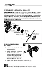 Preview for 100 page of EGO POWER+ ST1510T Operator'S Manual