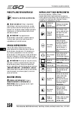 Предварительный просмотр 150 страницы EGO Power+ ST1511E Operator'S Manual