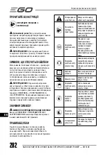 Предварительный просмотр 282 страницы EGO Power+ ST1511E Operator'S Manual