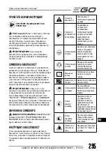 Предварительный просмотр 295 страницы EGO Power+ ST1511E Operator'S Manual