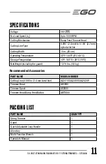 Preview for 11 page of EGO Power+ STX3800 Operator'S Manual