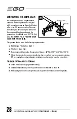 Preview for 28 page of EGO Power+ STX3800 Operator'S Manual