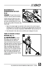 Preview for 53 page of EGO Power+ STX3800 Operator'S Manual