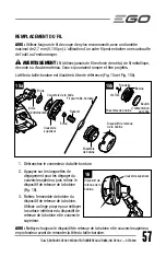 Preview for 57 page of EGO Power+ STX3800 Operator'S Manual