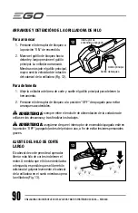 Предварительный просмотр 90 страницы EGO Power+ STX3800 Operator'S Manual