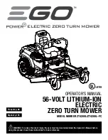 Предварительный просмотр 1 страницы EGO Power+ ZT4200L Operator'S Manual