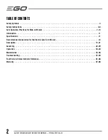 Предварительный просмотр 2 страницы EGO Power+ ZT4200L Operator'S Manual