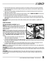 Предварительный просмотр 31 страницы EGO Power+ ZT4200L Operator'S Manual