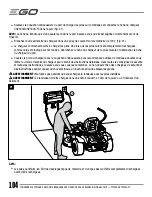 Предварительный просмотр 104 страницы EGO Power+ ZT4200L Operator'S Manual