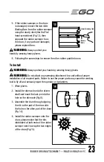 Предварительный просмотр 23 страницы EGO RBA2100 Operator'S Manual