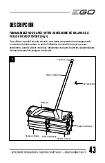 Preview for 43 page of EGO RBA2100 Operator'S Manual