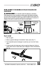 Preview for 55 page of EGO RBA2100 Operator'S Manual