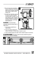 Preview for 57 page of EGO RBA2100 Operator'S Manual