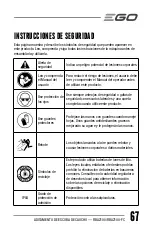 Preview for 67 page of EGO RBA2100 Operator'S Manual