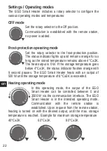 Preview for 22 page of EGO Smart Heater Assembly And User'S Manual