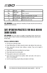 Предварительный просмотр 6 страницы EGO SNT2100 Operator'S Manual