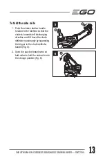 Предварительный просмотр 13 страницы EGO SNT2100 Operator'S Manual