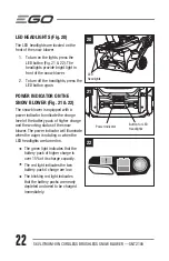 Предварительный просмотр 22 страницы EGO SNT2100 Operator'S Manual
