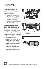 Preview for 22 page of EGO SNT2100 Operator'S Manual