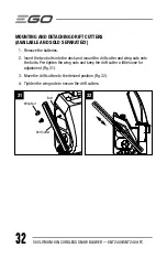 Предварительный просмотр 32 страницы EGO SNT2400 Operator'S Manual