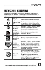 Preview for 83 page of EGO SNT2400 Operator'S Manual