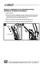 Предварительный просмотр 112 страницы EGO SNT2400 Operator'S Manual