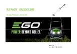 Preview for 1 page of EGO ST1210E Repair Manual Line