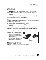 Preview for 17 page of EGO ST1500F Operator'S Manual
