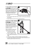 Предварительный просмотр 18 страницы EGO ST1500F Operator'S Manual