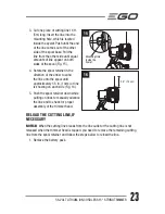 Preview for 23 page of EGO ST1500F Operator'S Manual